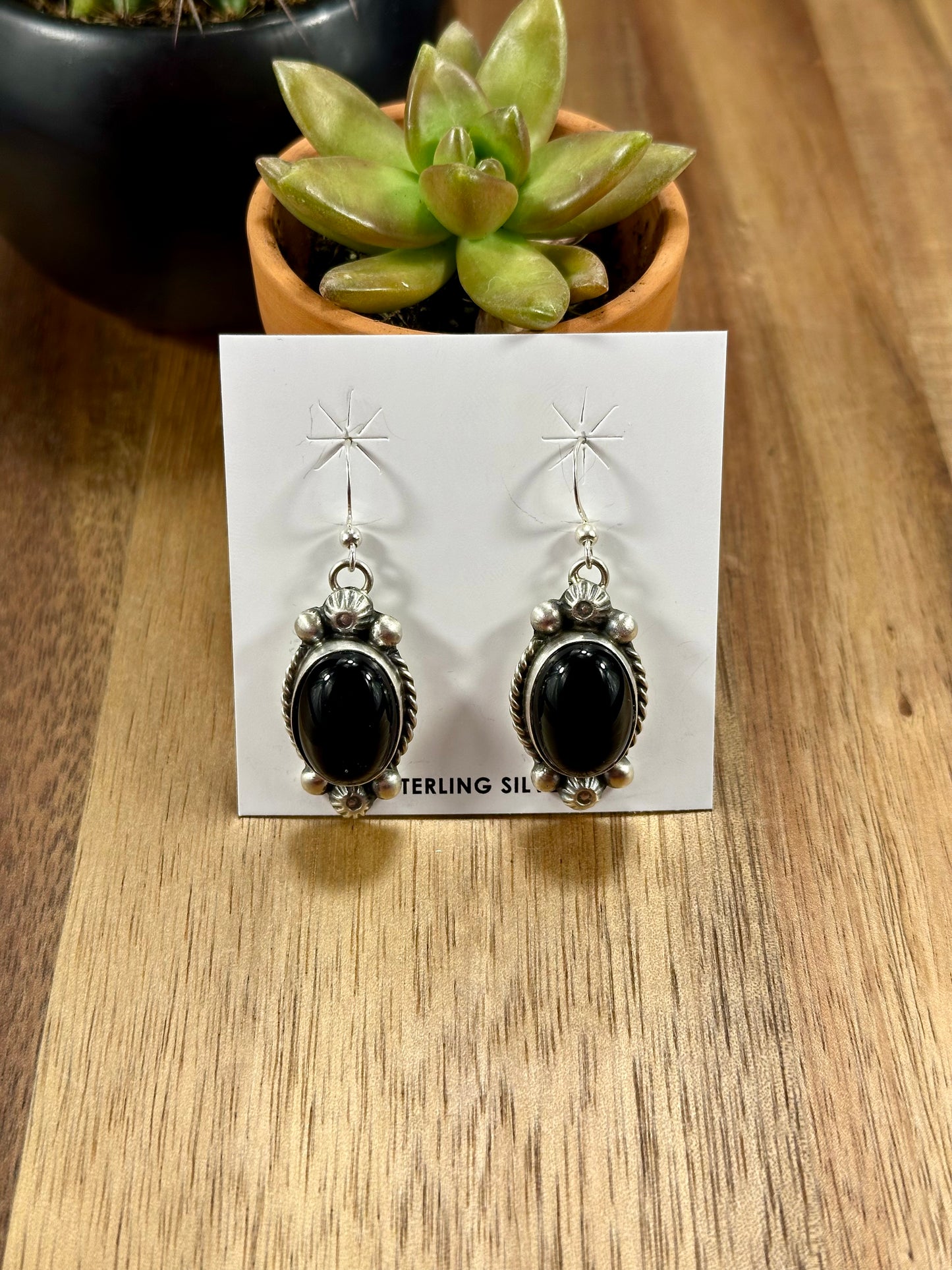 Black Onyx Mini Lariat Necklace Set