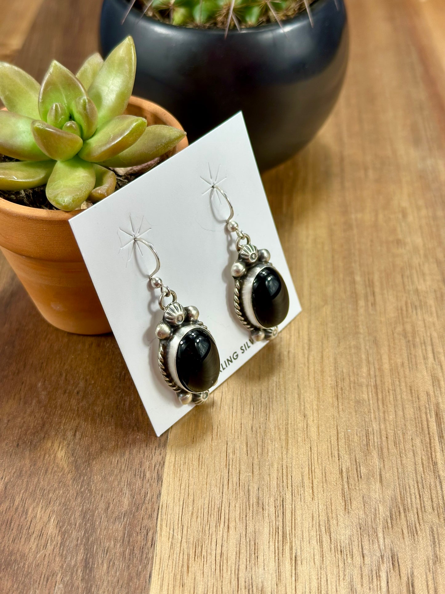 Black Onyx Mini Lariat Necklace Set