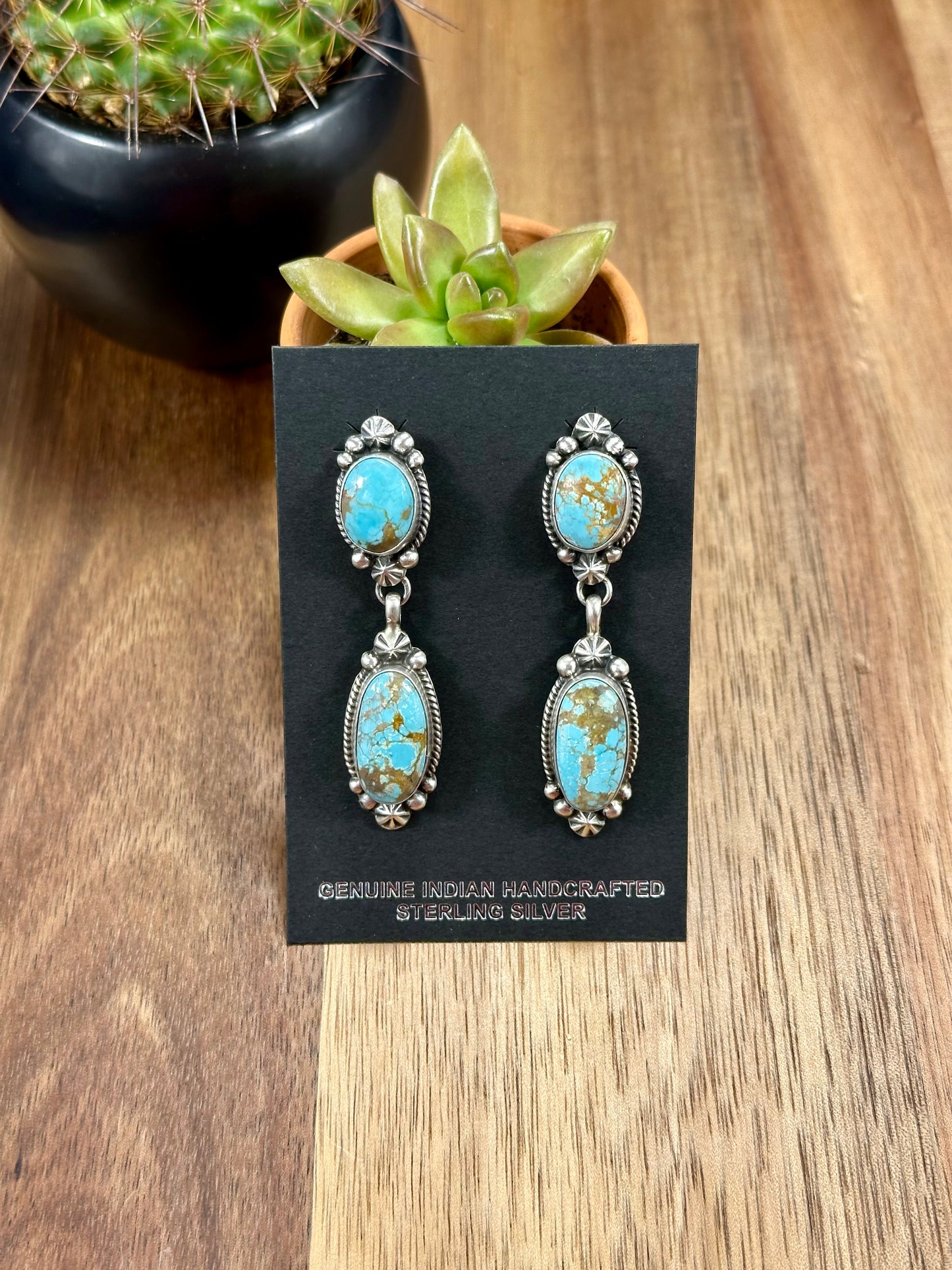 #8 Turquoise Cluster Necklace Set