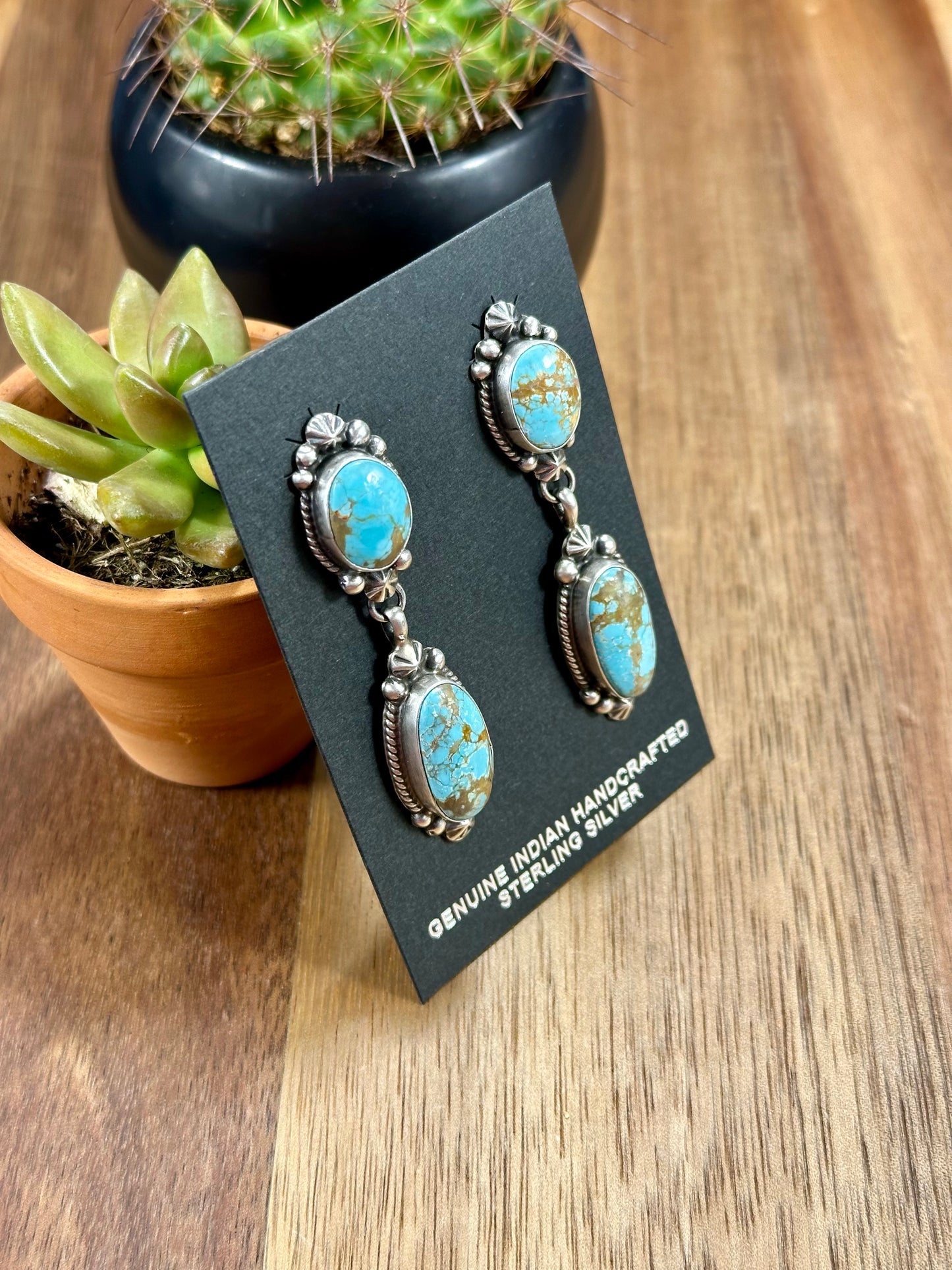 #8 Turquoise Cluster Necklace Set