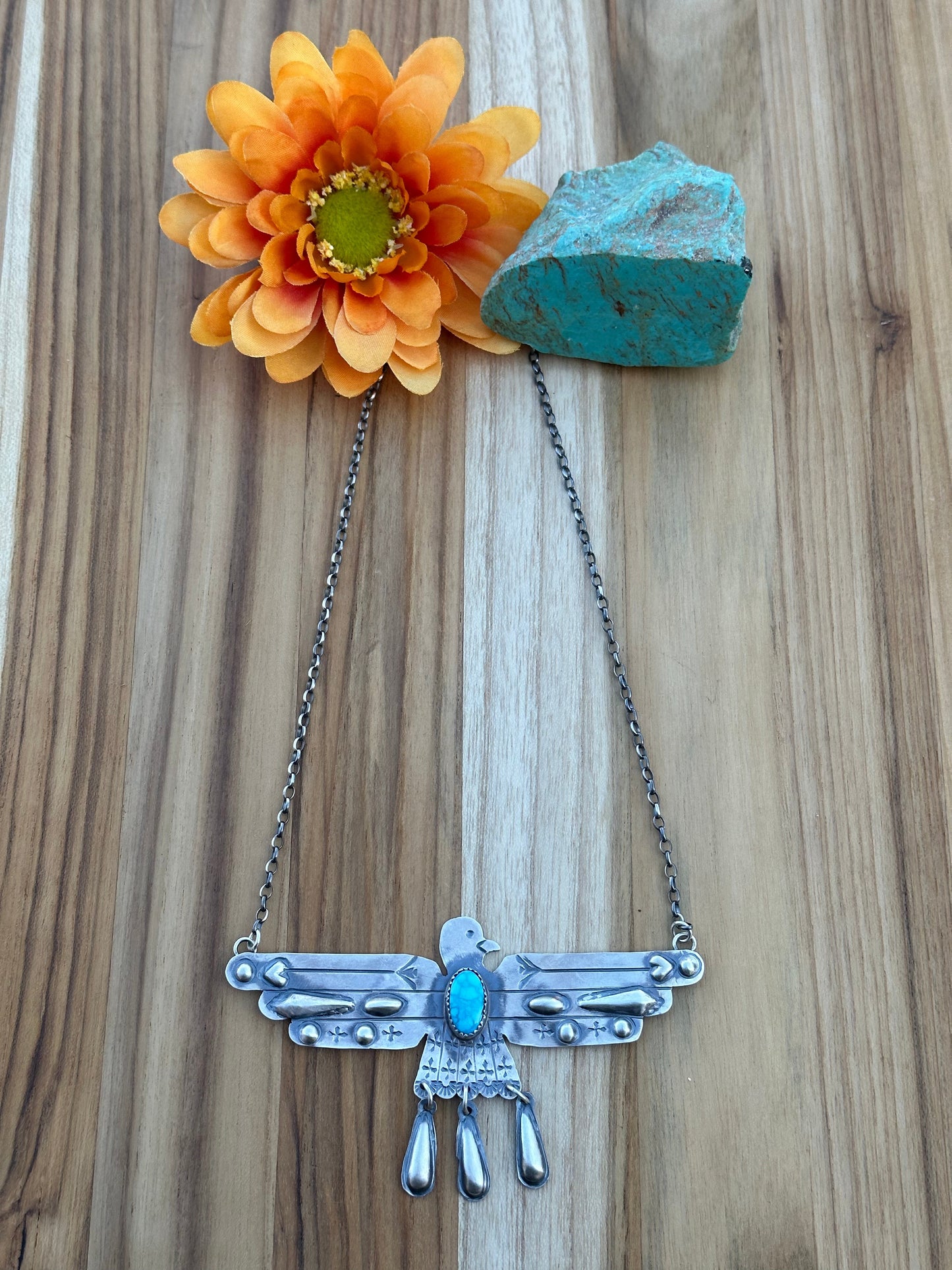 Turquoise ThunderBird Necklace