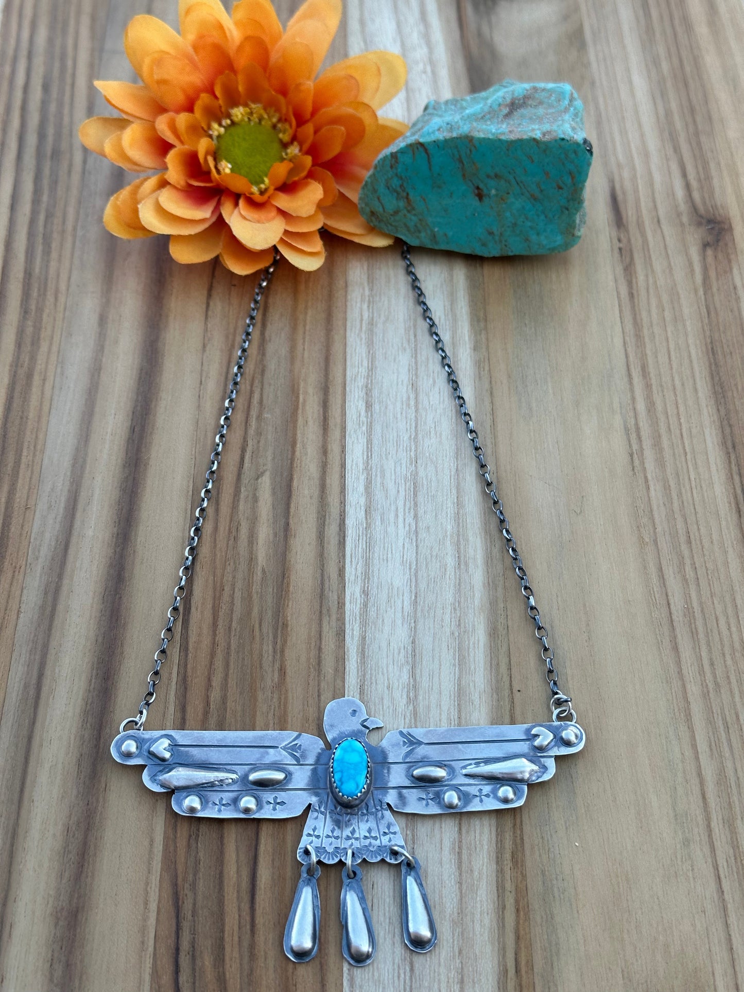 Turquoise ThunderBird Necklace