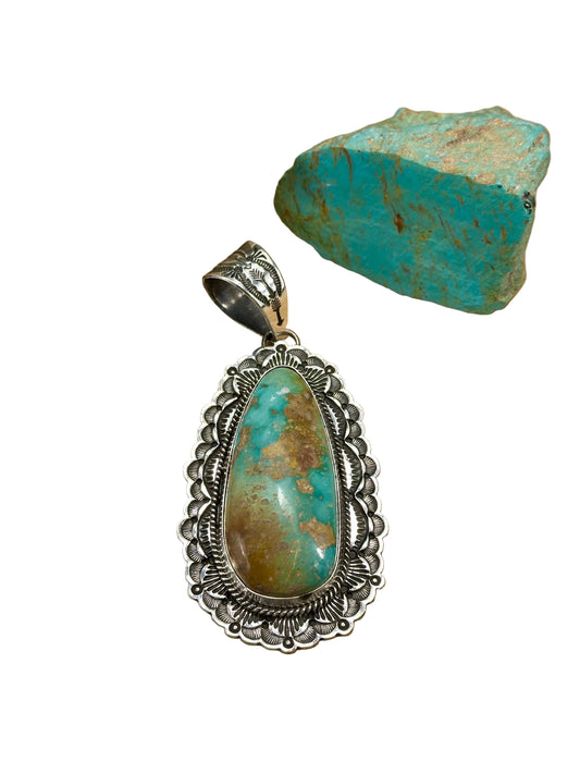 Royston Teardrop Sterling Silver Pendant