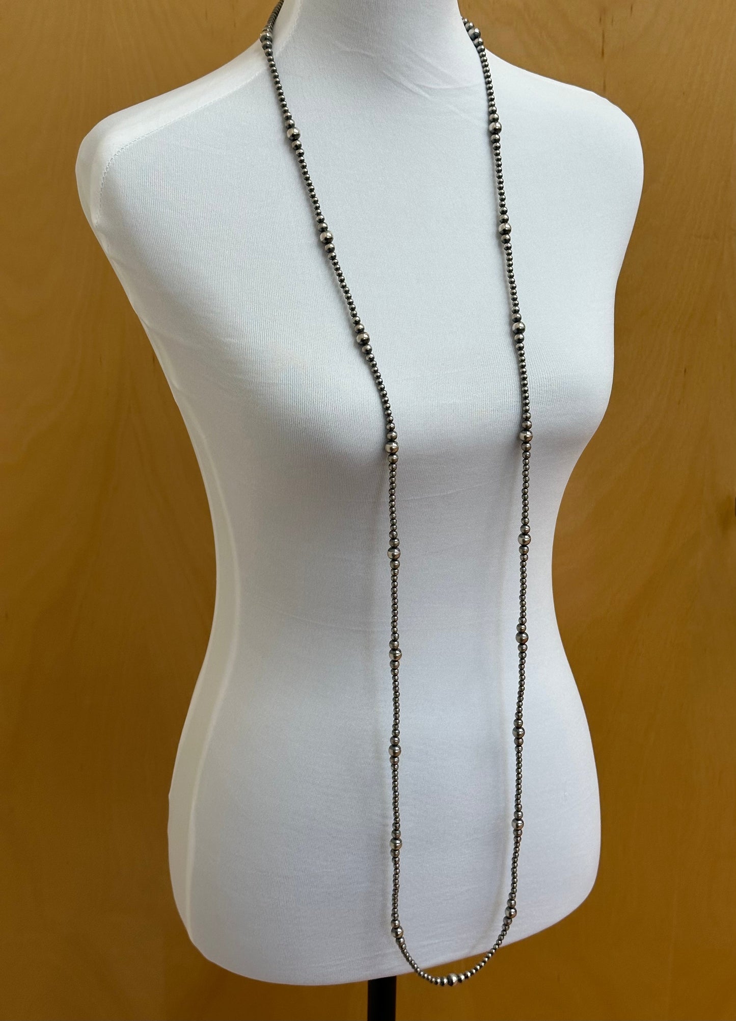4-8MM Varied Sterling Pearl Necklace