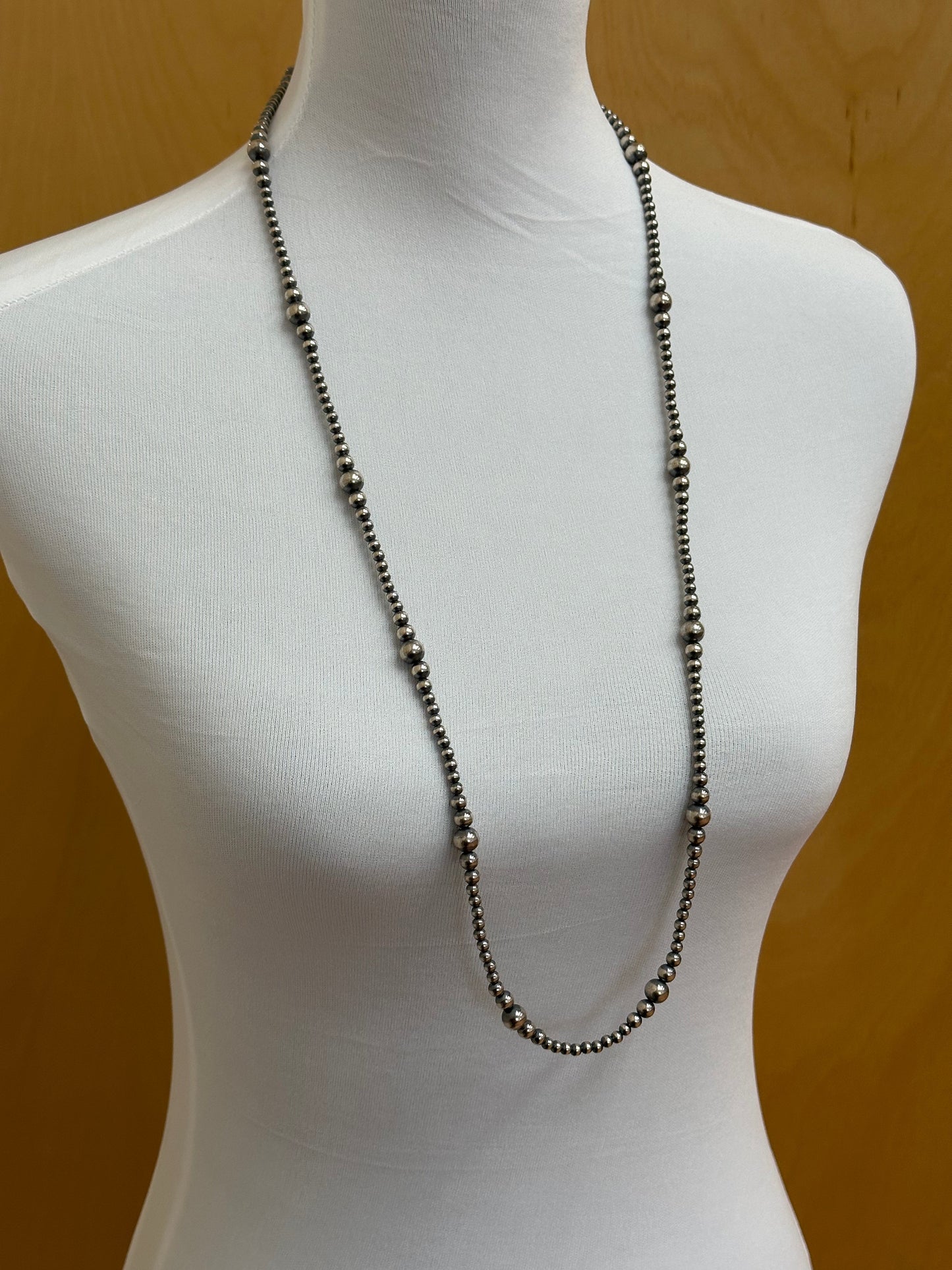 4-8MM Varied Sterling Pearl Necklace