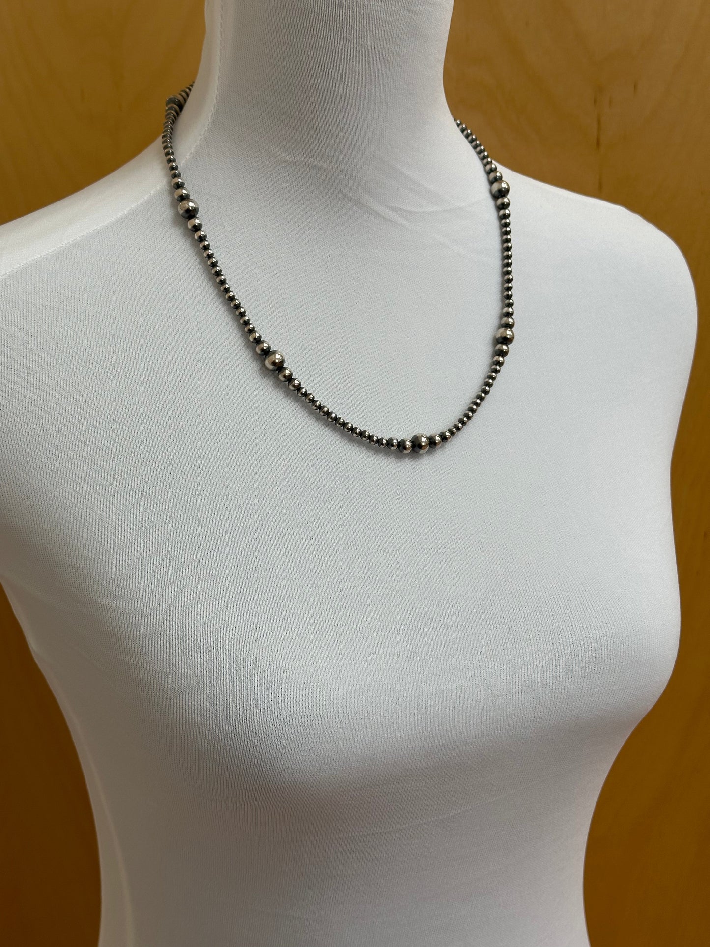 4-8MM Varied Sterling Pearl Necklace