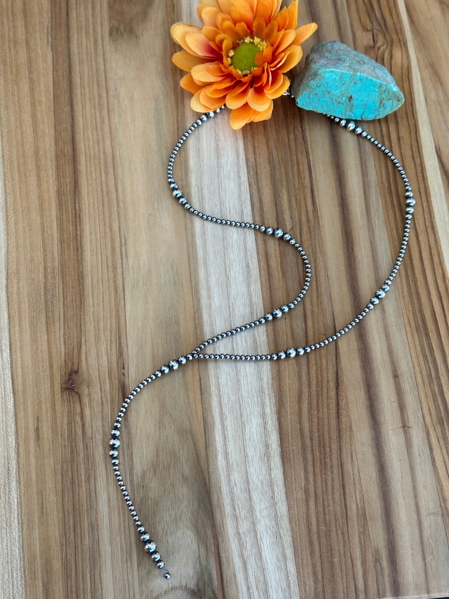 24" Sterling Pearl Y-Tassel