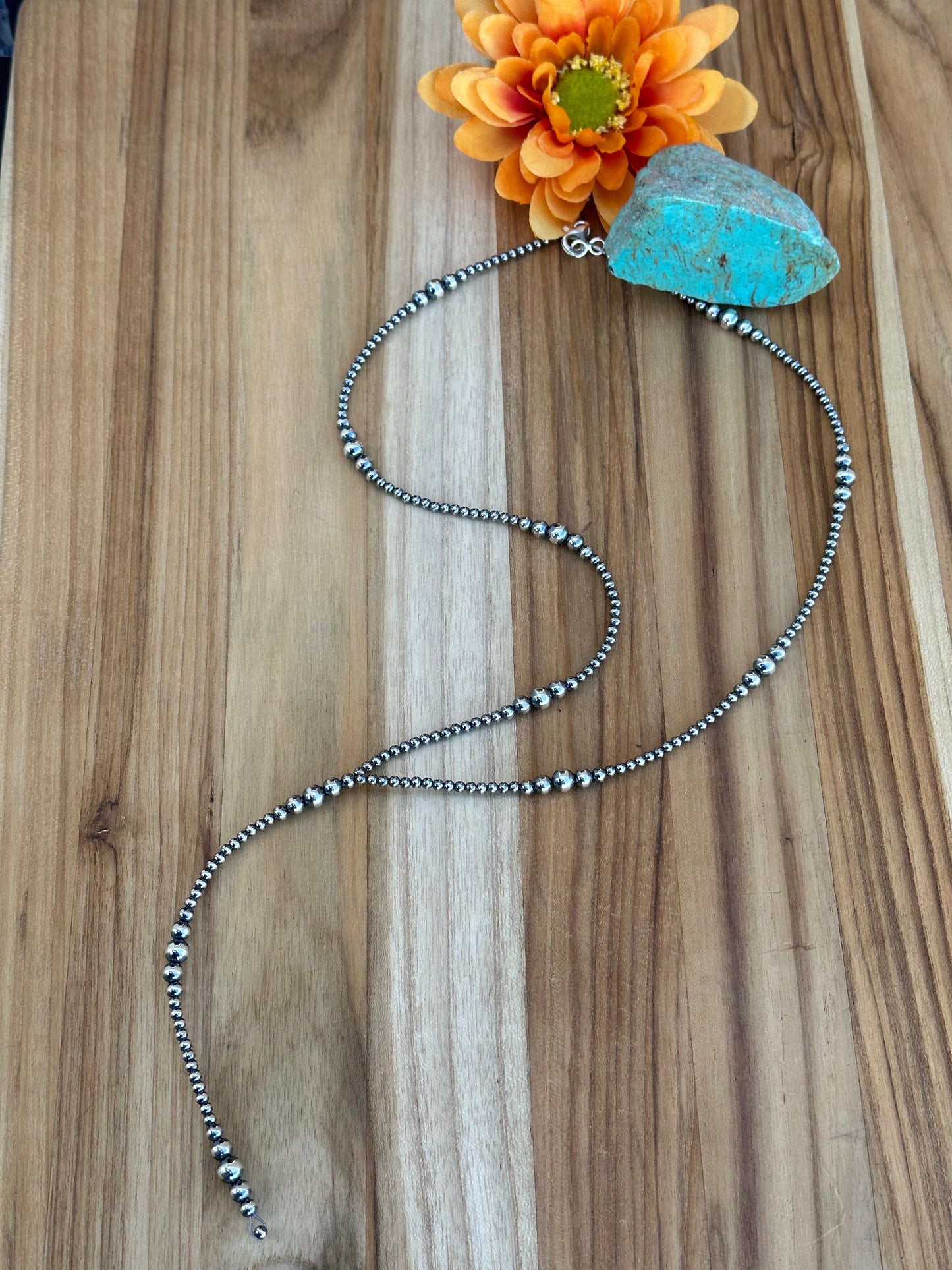 24" Sterling Pearl Y-Tassel