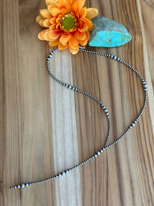 18" Sterling Pearl Y-Necklace