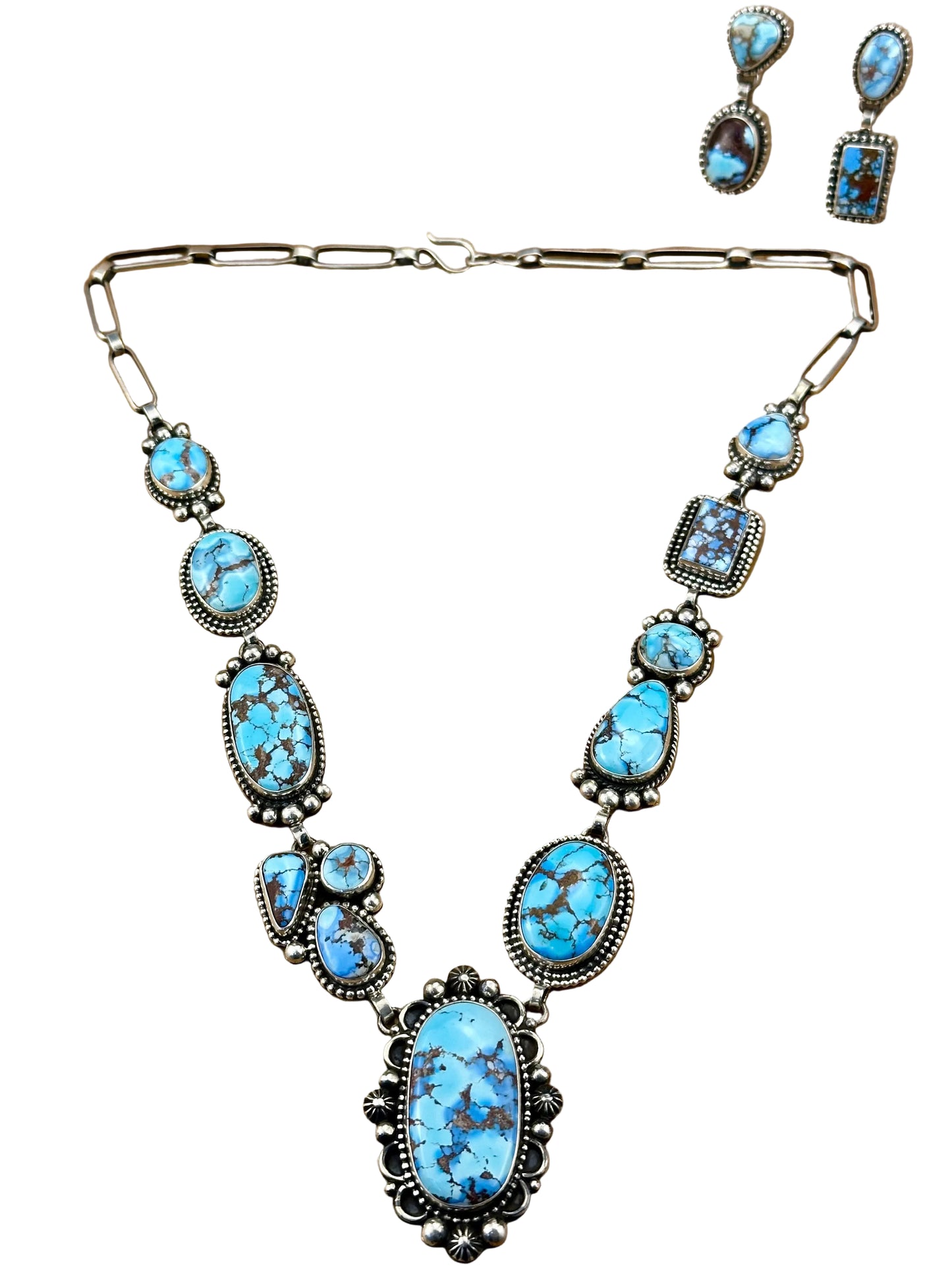 Golden Hills Pendant Sterling Necklace Set