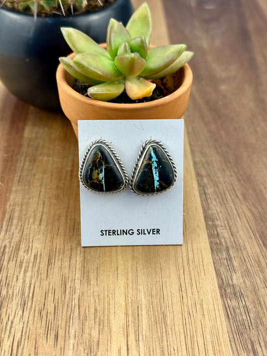 Blackjack Triangle Stud Earrings