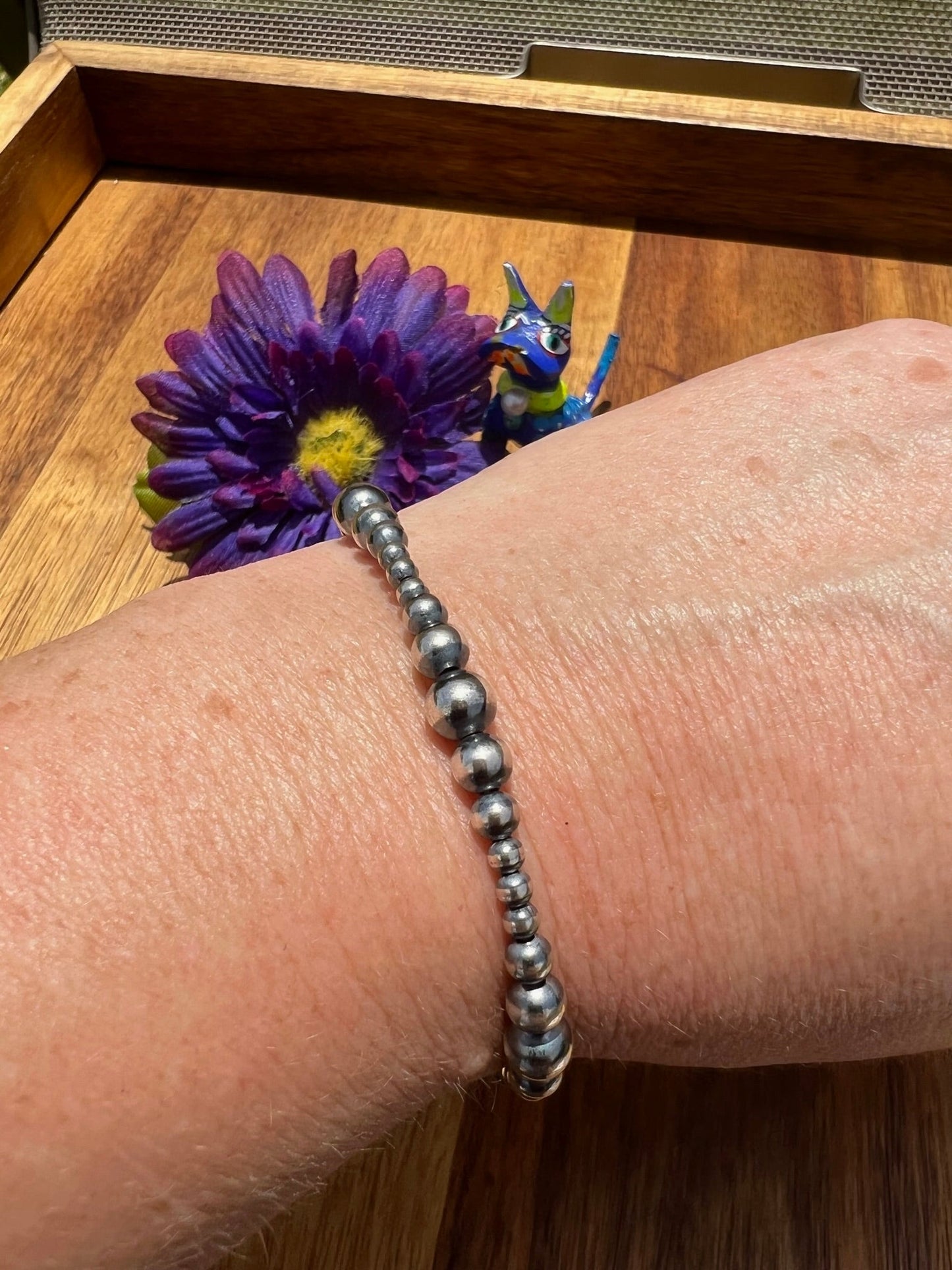 Varied Sterling Pearl Bracelet