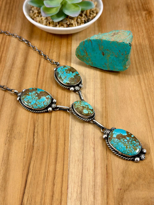 #8 Turquoise Mini Lariat Necklace Set