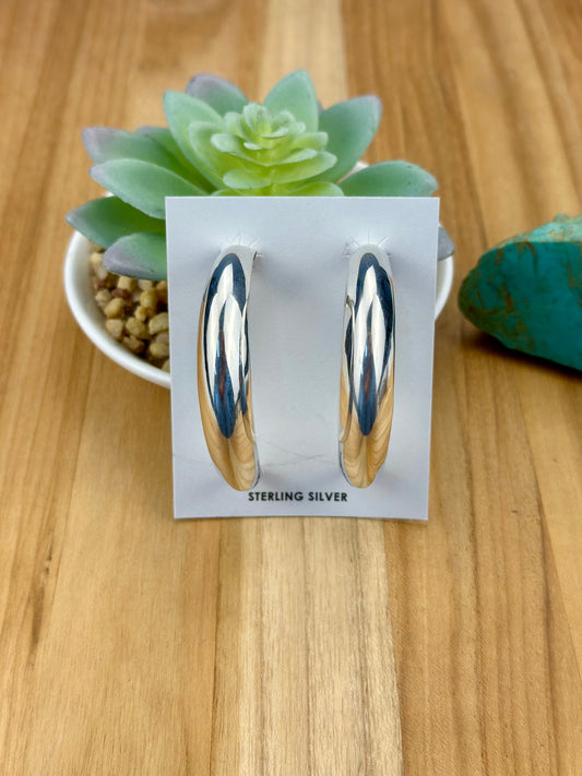 Sterling Silver Hoop Earrings