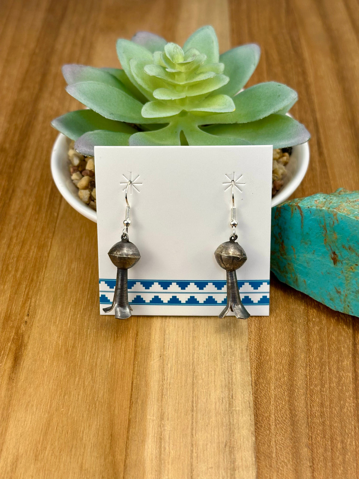 Sterling Silver Blossom Dangle Earrings