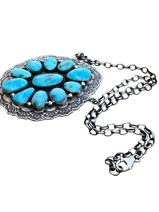 Sonoran Gold Cluster Sterling Silver Necklace
