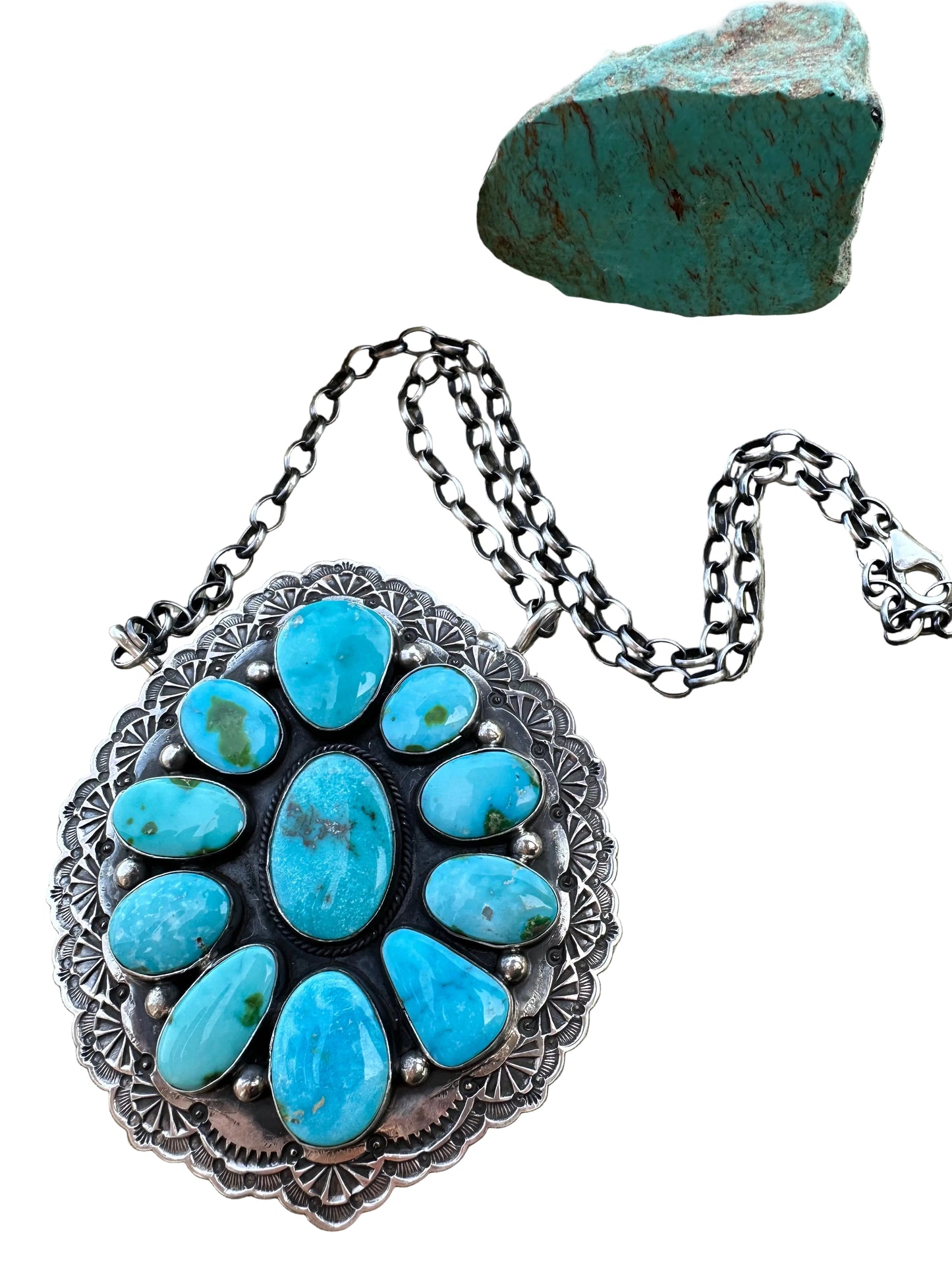 Sonoran Gold Cluster Sterling Silver Necklace