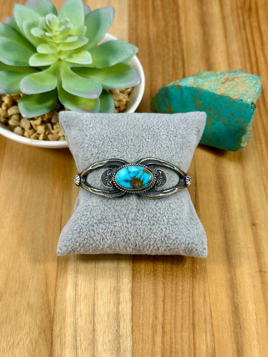 Kingman Turquoise Sterling Cuff