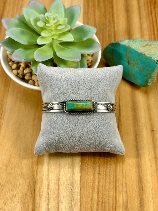 Kingman Turquoise Bar Sterling Cuff