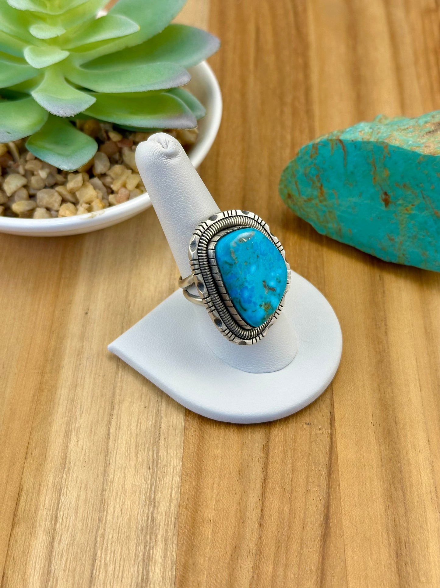 Kingman Turquoise Single Stone Ring