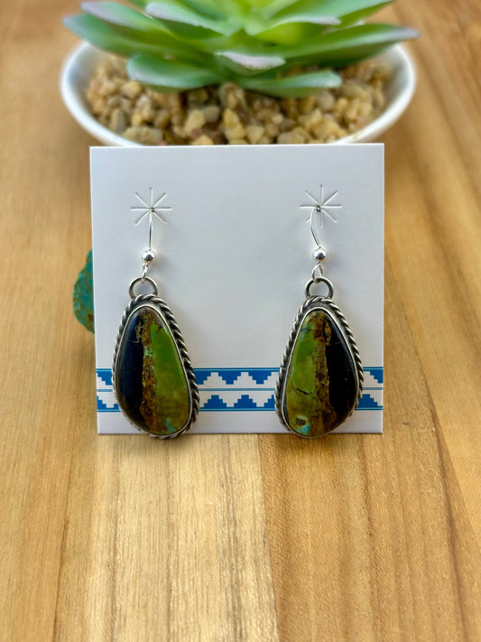 Blackjack Teardrop Dangle Earrings