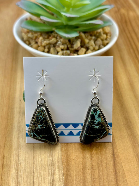 Blackjack Triangle Dangle Earrings