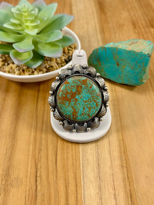 Kingman Turquoise Single Stone Ring