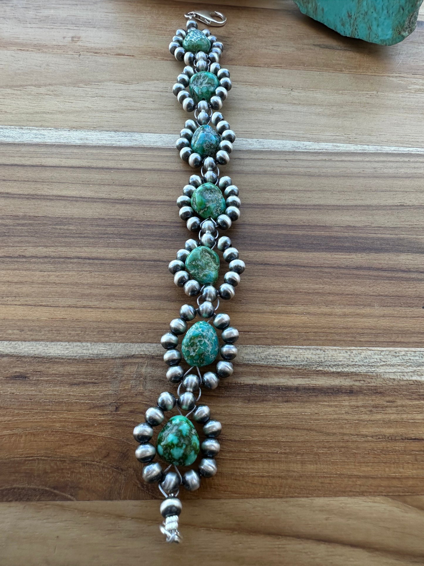 Sonoran Gold Sterling Pearl Flower Bracelet