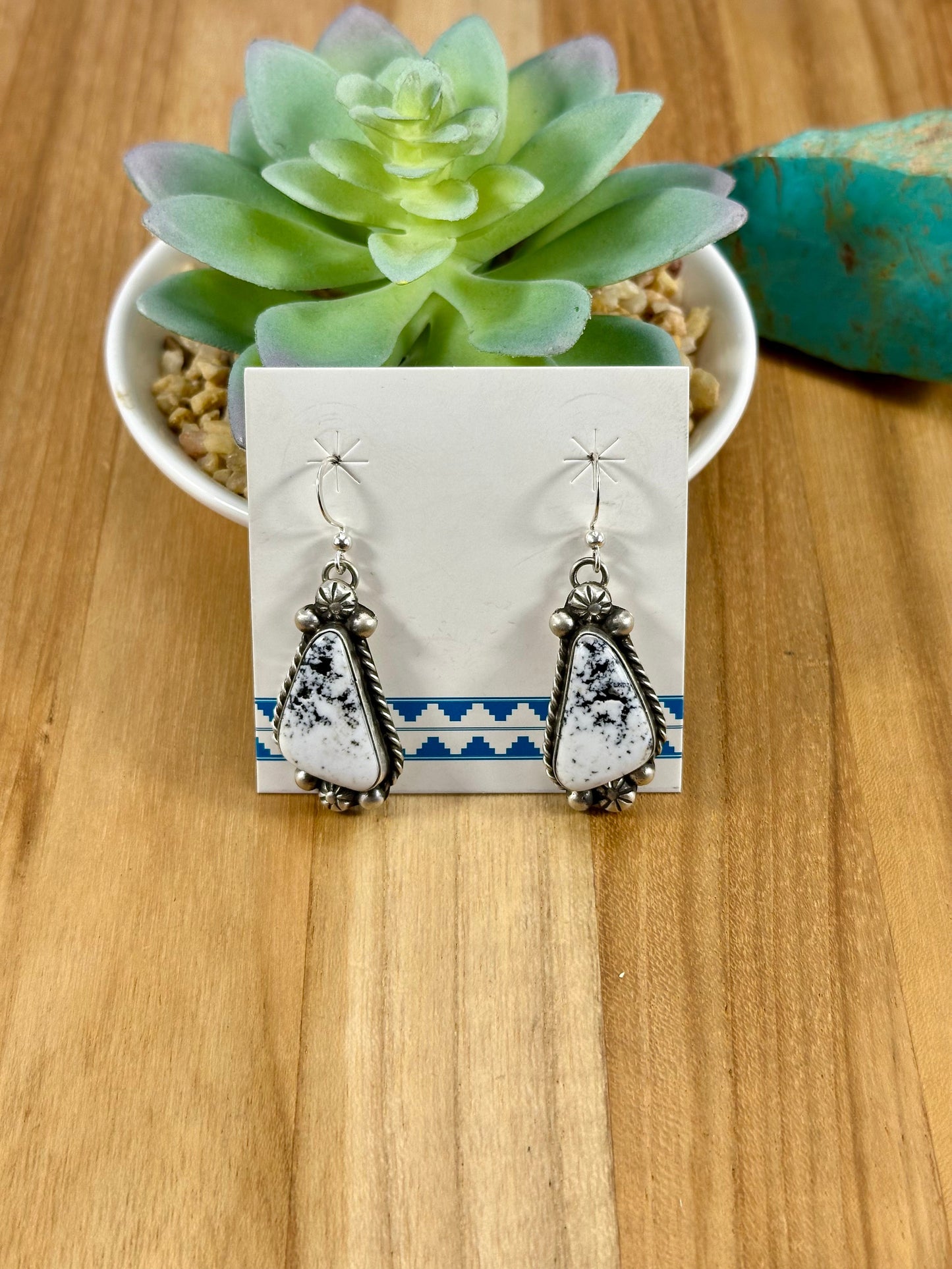 White Buffalo Mini Lariat Sterling Necklace Set