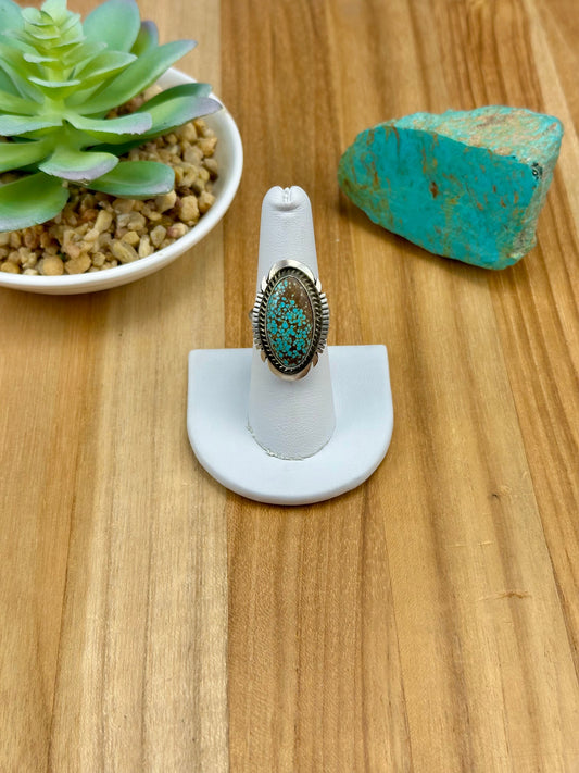 Single Stone #8 Turquoise Ring