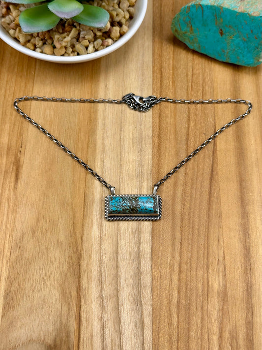 #8 Turquoise Bar Necklace