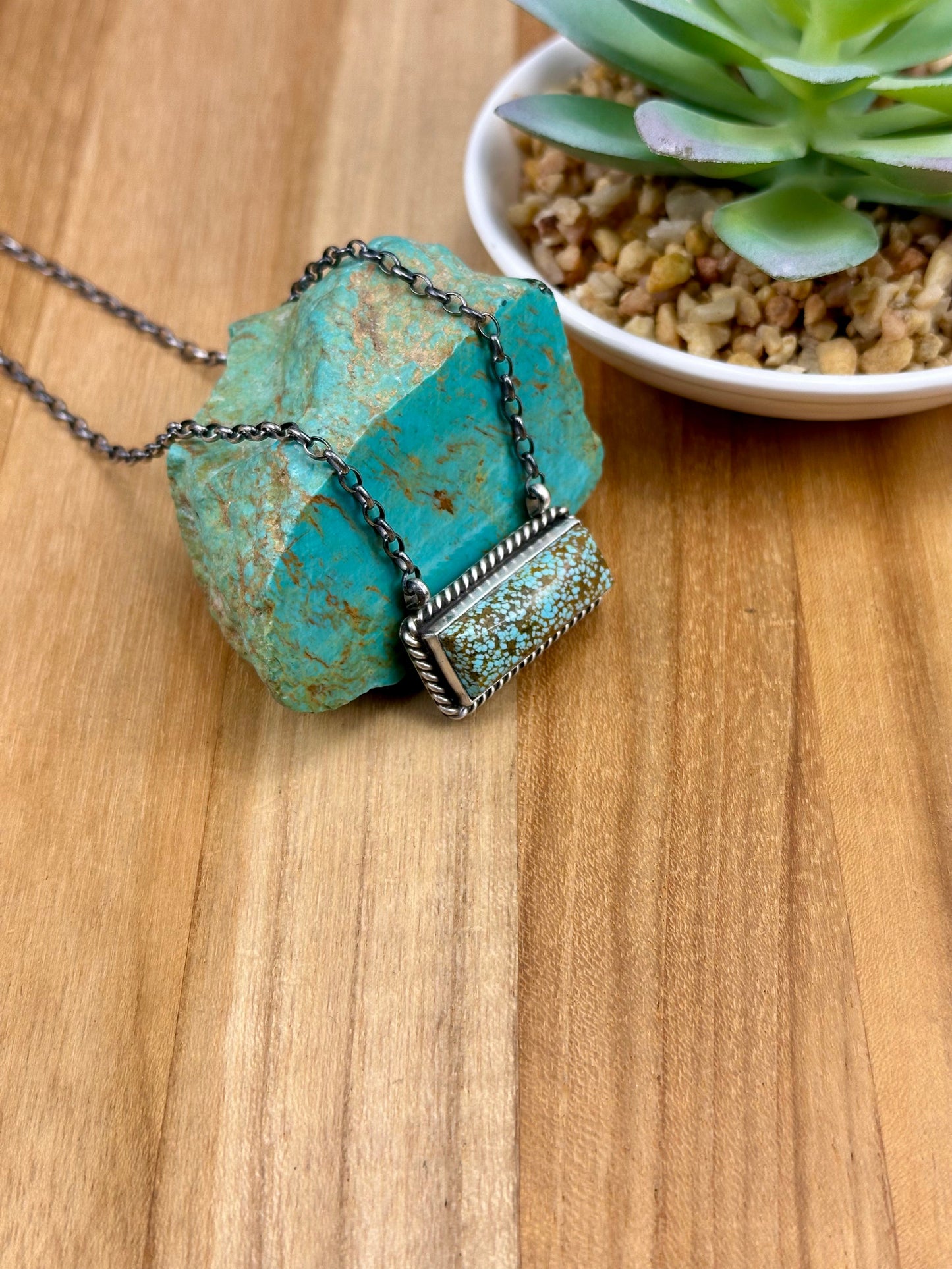 #8 Turquoise Bar Necklace