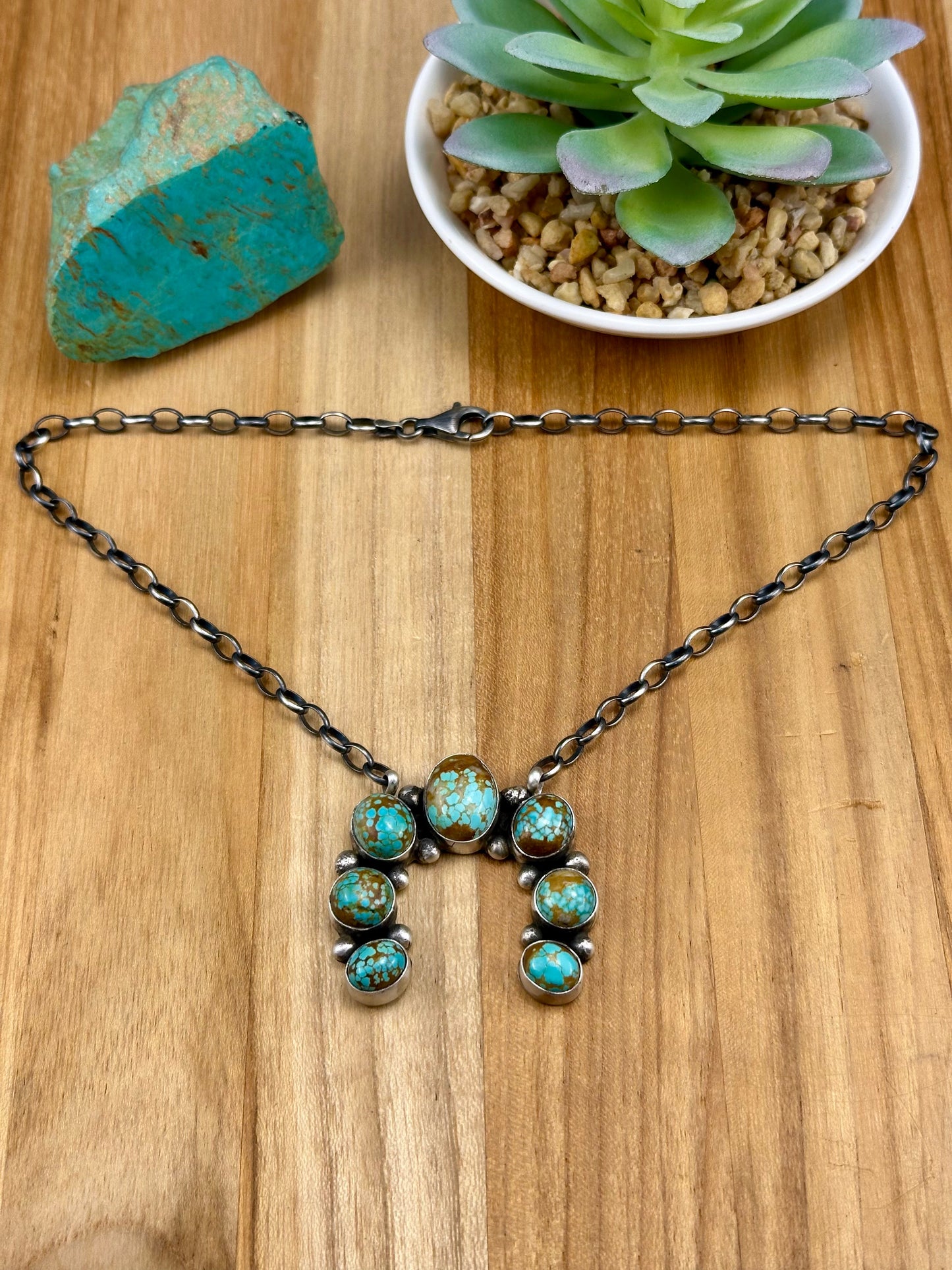 #8 Turquoise Naja Necklace