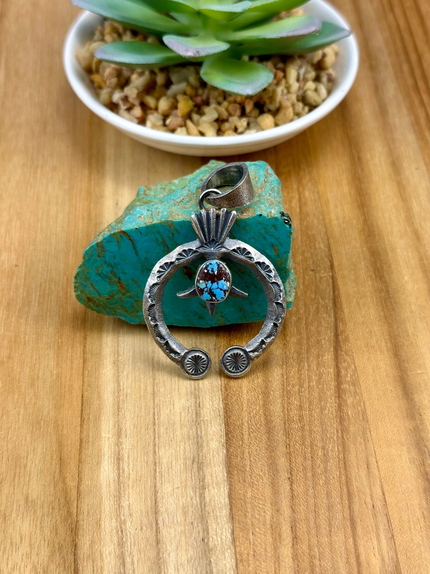 Golden Hills Turquoise Naja Pendant