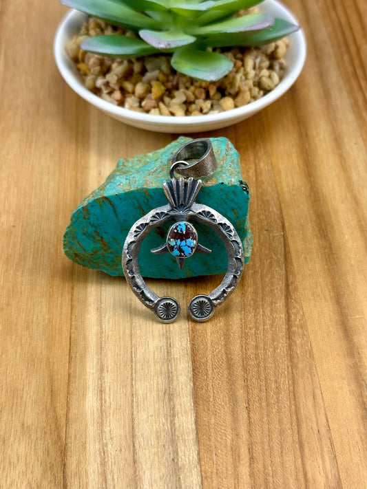 Golden Hills Turquoise Naja Pendant