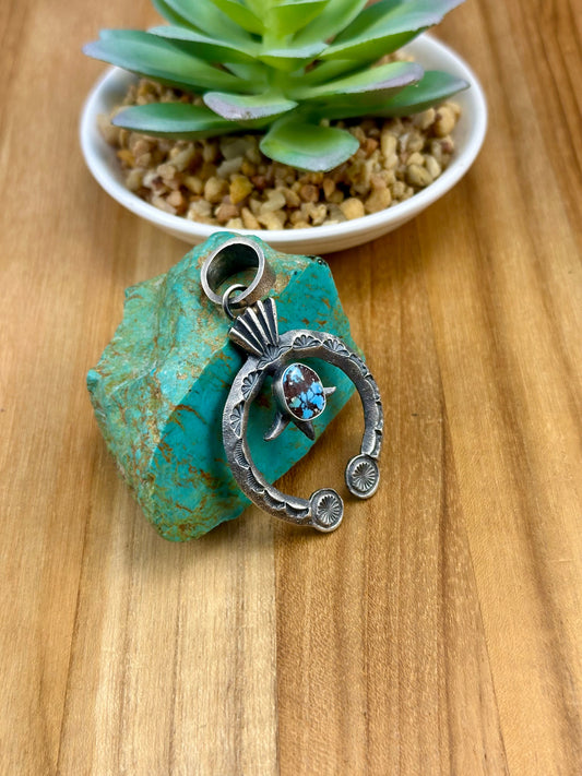 Golden Hills Turquoise Naja Pendant