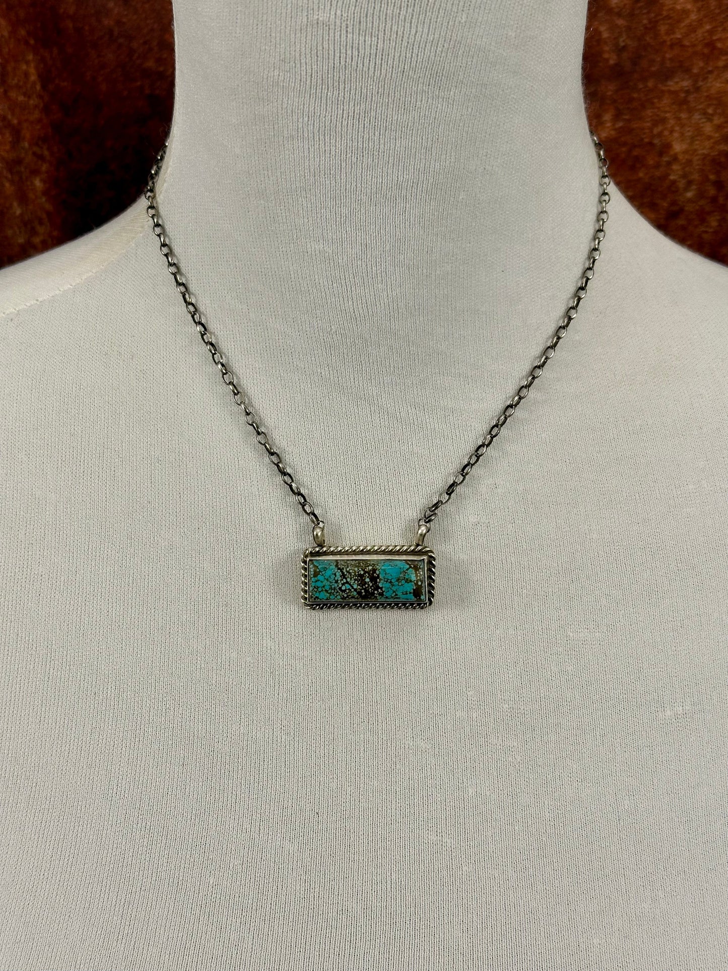 #8 Turquoise Bar Necklace