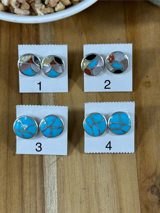 Zuni Circle Studs
