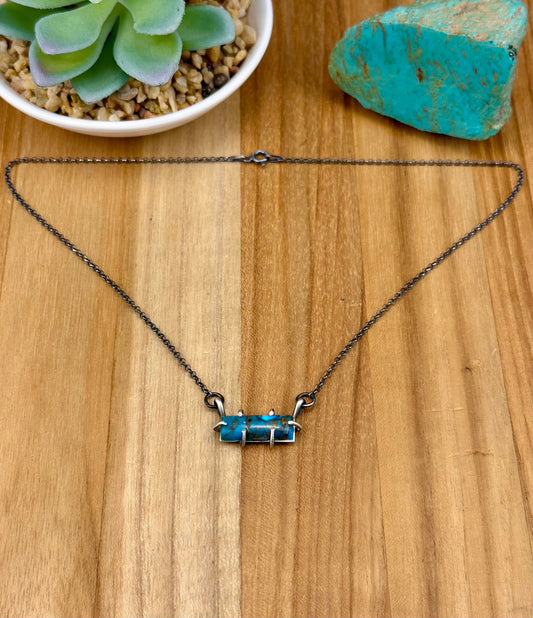 Dahlia Sterling Waterproof Bar Necklace