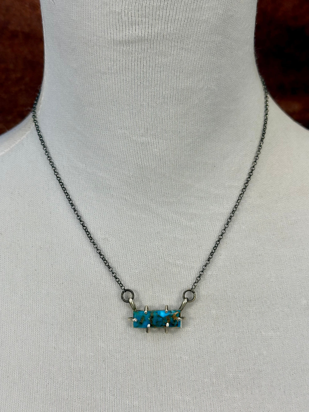 Dahlia Sterling Waterproof Bar Necklace