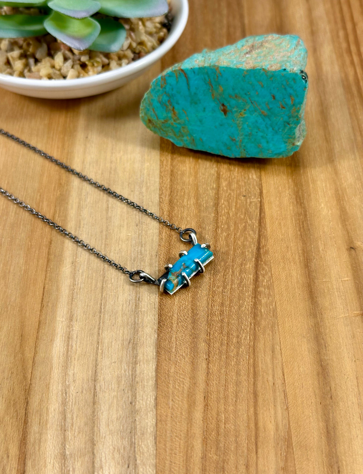 Kingman Turquoise Mini Waterproof Necklace