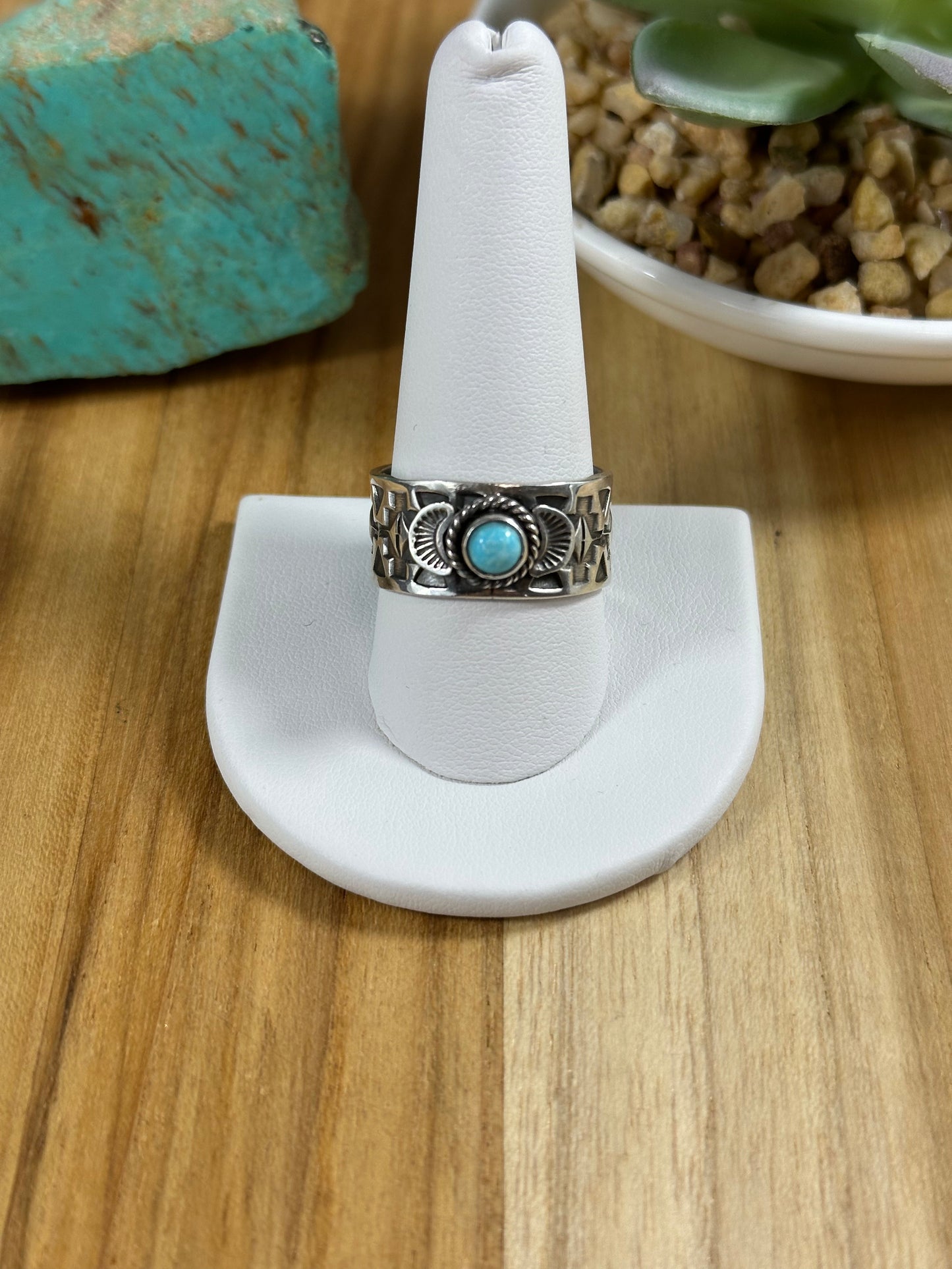 Delayne Reeves Stamped Kingman Ring