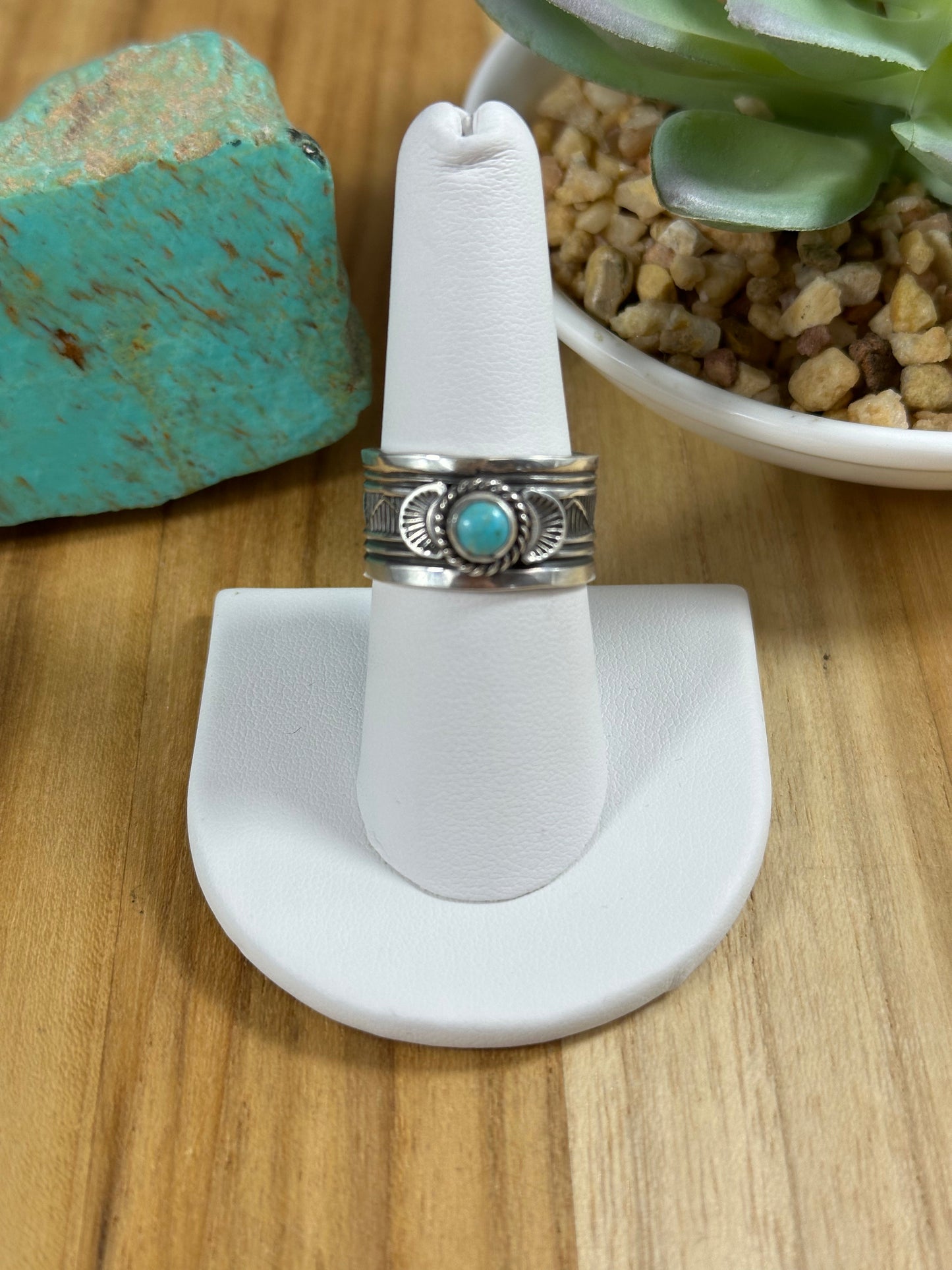 Delayne Reeves Stamped Kingman Ring