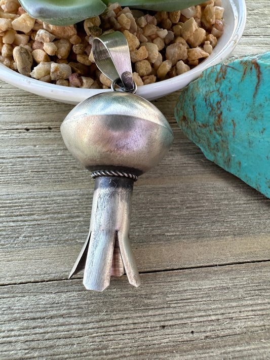 Saucer Blossom Sterling Silver Pendant