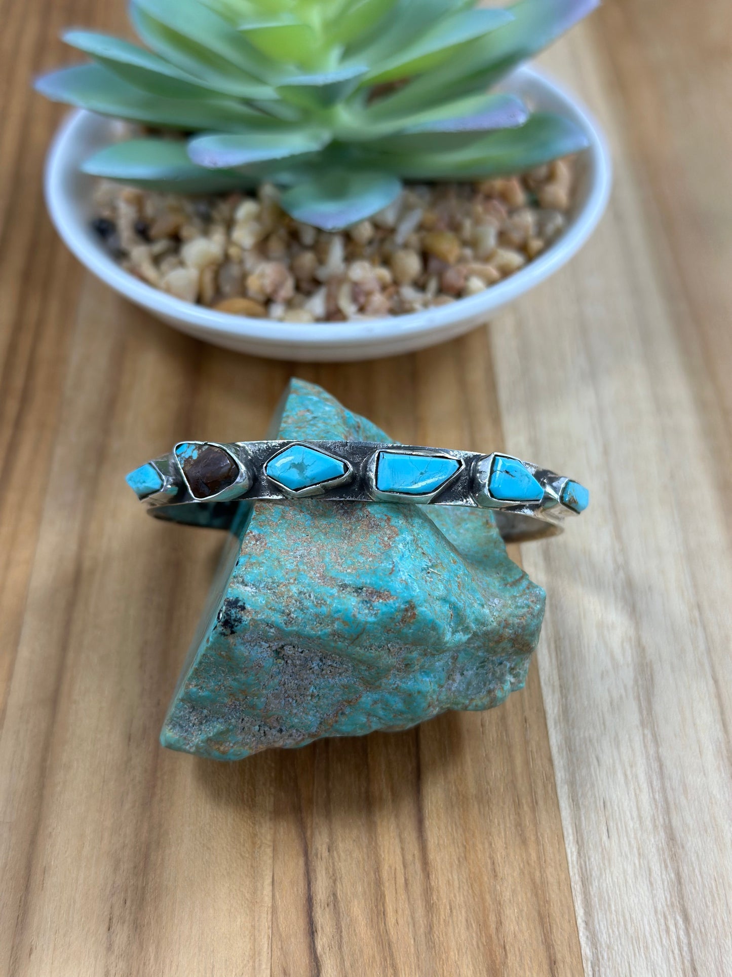 Kingman Turquoise Sterling Silver Bracelet