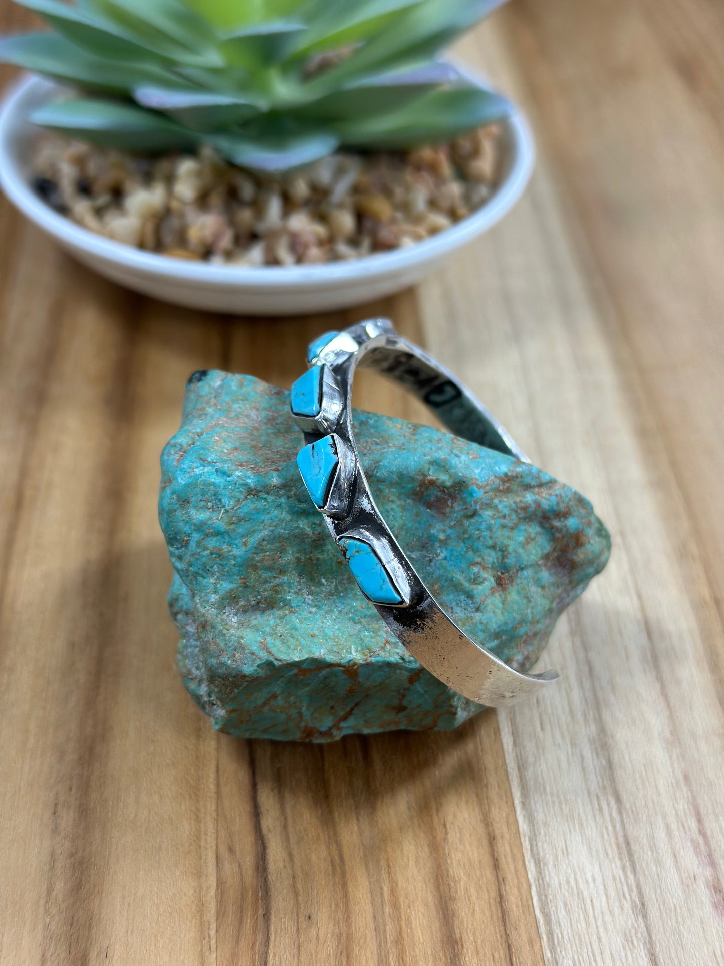Kingman Turquoise Sterling Silver Bracelet
