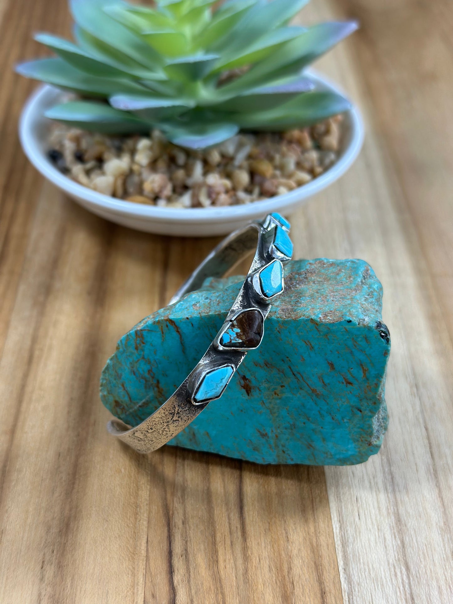 Kingman Turquoise Sterling Silver Bracelet
