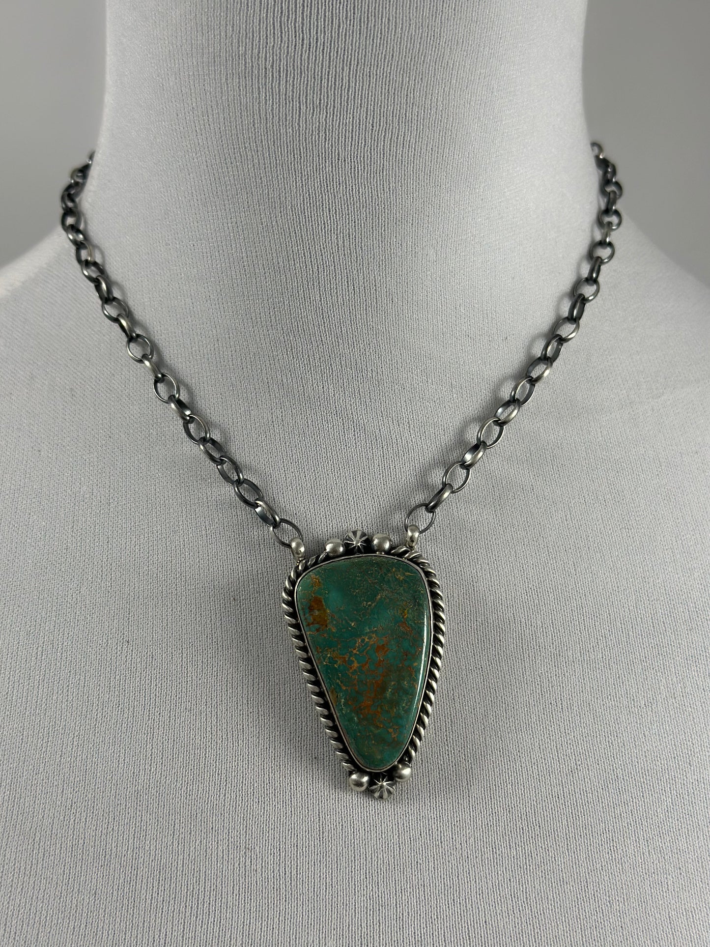 Royston Turquoise Single Stone Necklace