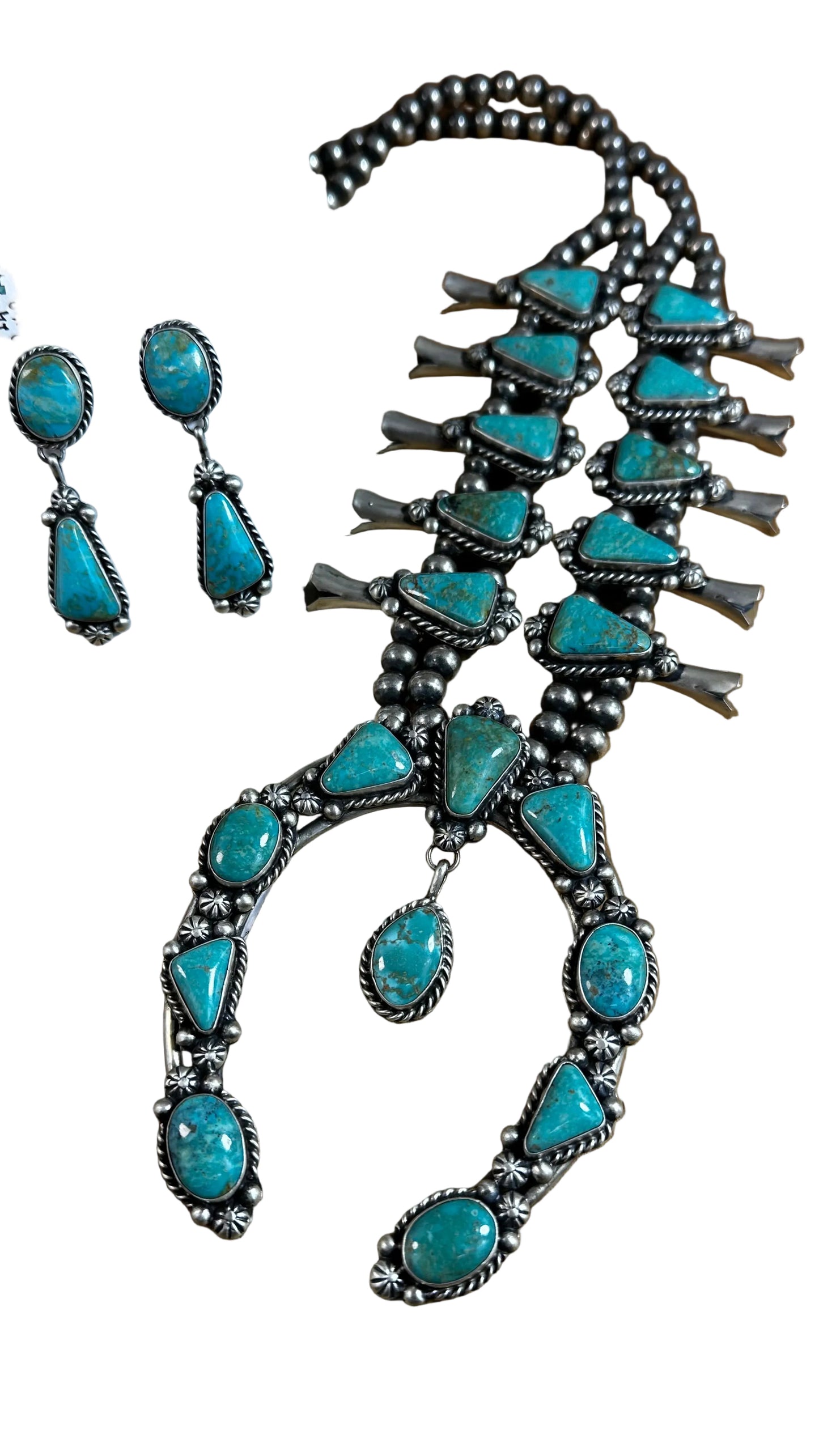 Kingman Turquoise Squash Necklace