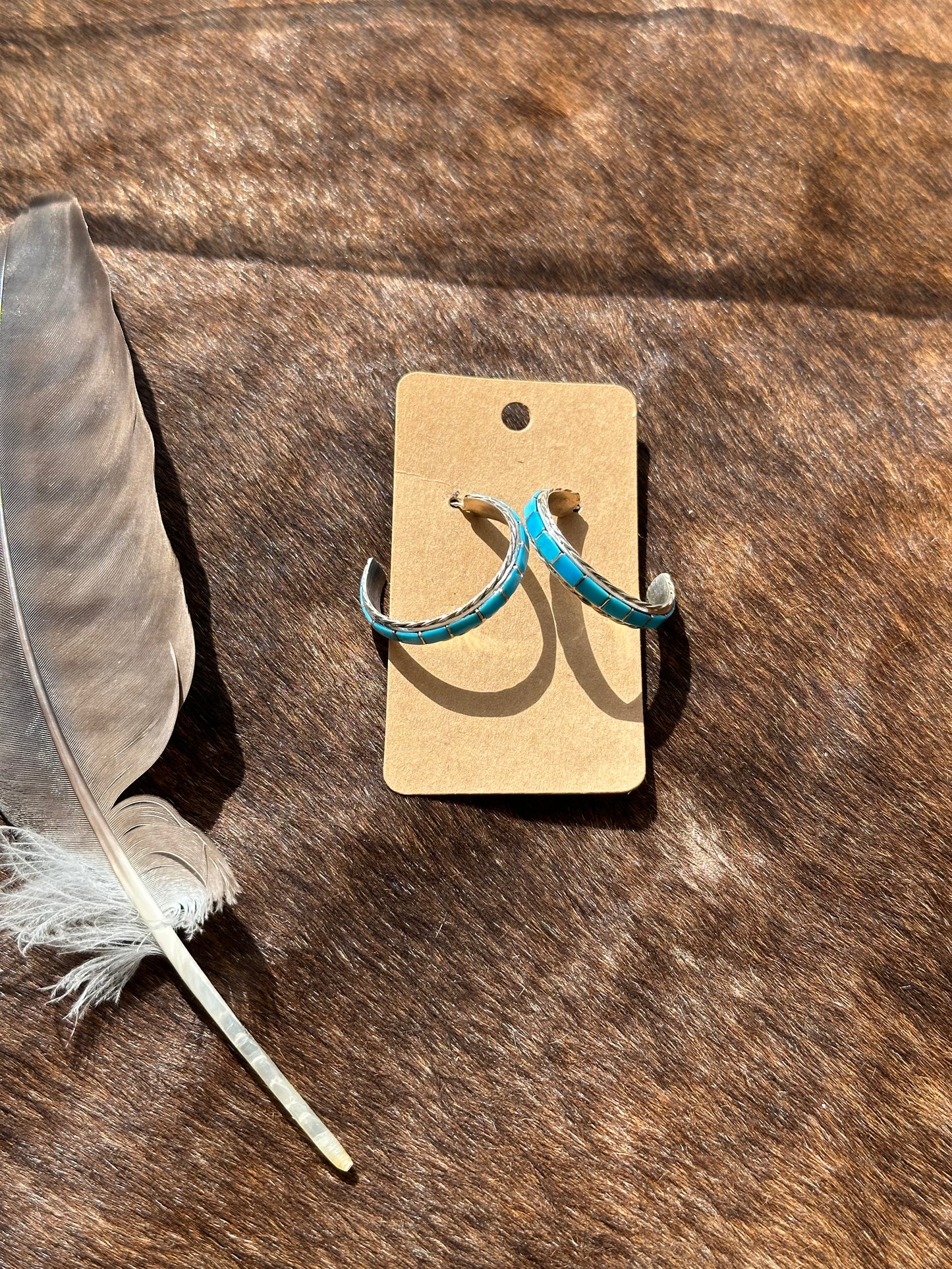 Kingman Hoop Inlay Earrings